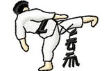 Stickmotiv Martial Arts Kämpfer / Karate Figure - EMB-9077
