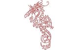 Stickmotiv Asiatischer Drache / Asian Dragon 2 - EMB-NY329