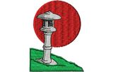 Stickmotiv Sockellaterne / Pedestal Lantern - EMB-FL595