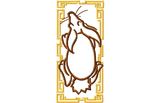 Stickmotiv Jahr des Hasen (Kaninchen) / Year of the Rabbit EMB-NW937, chinesische / japanische Tierkreiszeichen