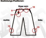 Budoten  Position Textil-Bestickung Hosen