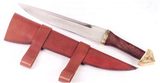 Saxmesser der Wikinger - mit geschmiedeter Messerklinge aus Kohlenstoffstahl.