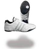 Adidas  Taekwondo Schuh AdiLux, Weiß mit grauen Streifen