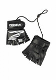 Mini-MMA Handschuhe, Zebra, ca. 9 cm, schwarz