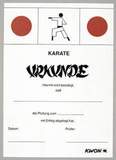 KWON Karate-Prüfungs-Urkunde