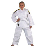 KWON Judo Anzug Junior Club Line weiß - ohne Reiskornwebung