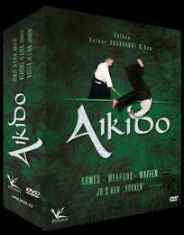 3 DVD Box Collection Aikido Waffen Jo & Ken Bokken