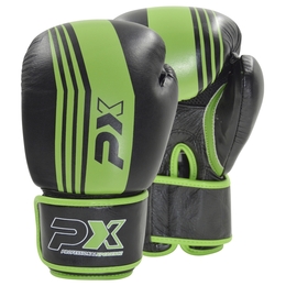 PX Boxhandschuhe schwarz-grün, Leder