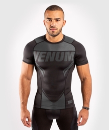 Venum ONE FC2 Rashguard Short Sleeves Black/Black