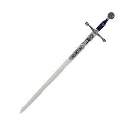 Schwert Excalibur silber/blau