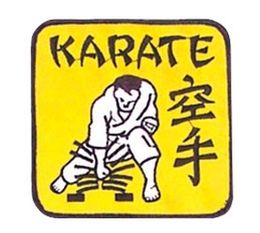 Stickabzeichen Karate Bruchtest