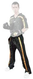 Kickboxhosen schwarz-gold