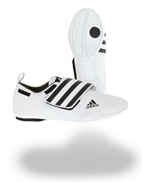 Taekwondo Schuh Adi Dyna, Weiß - Schwarz