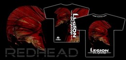 MMA T-Shirt Red Head Legion Octagon, schwarz