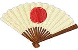 Stickmotiv Japanischer Fächer / Japanese Folding Fan - EMB-FA427
