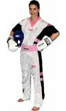 Kickboxuniform TopTen Neon Limited, weiß/pink