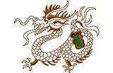 Stickmotiv Chinesischer Drachen / Chinese Dragon (Oriental Design) - EMB-56106