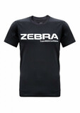 T-Shirt, Zebra Performance, schwarz