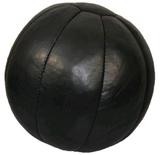 Medizinball Echtleder schwarz 5 kg 30 cm